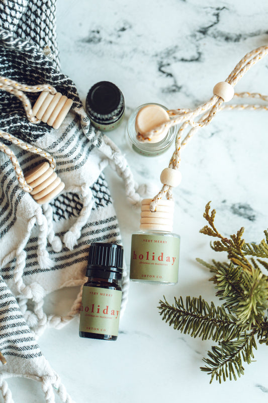Holiday Essential Oil Blend - Fir + Jasmine + Sandalwood