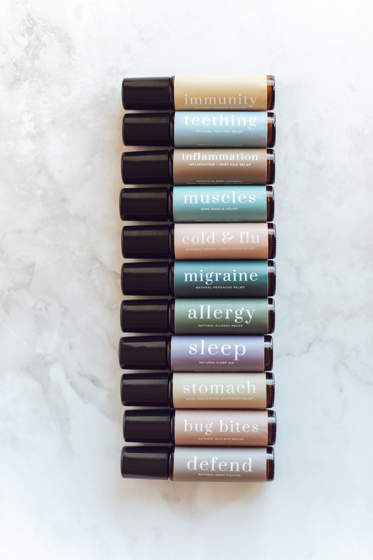 Handcrafted family wellness products arranged on a warm, natural home surface