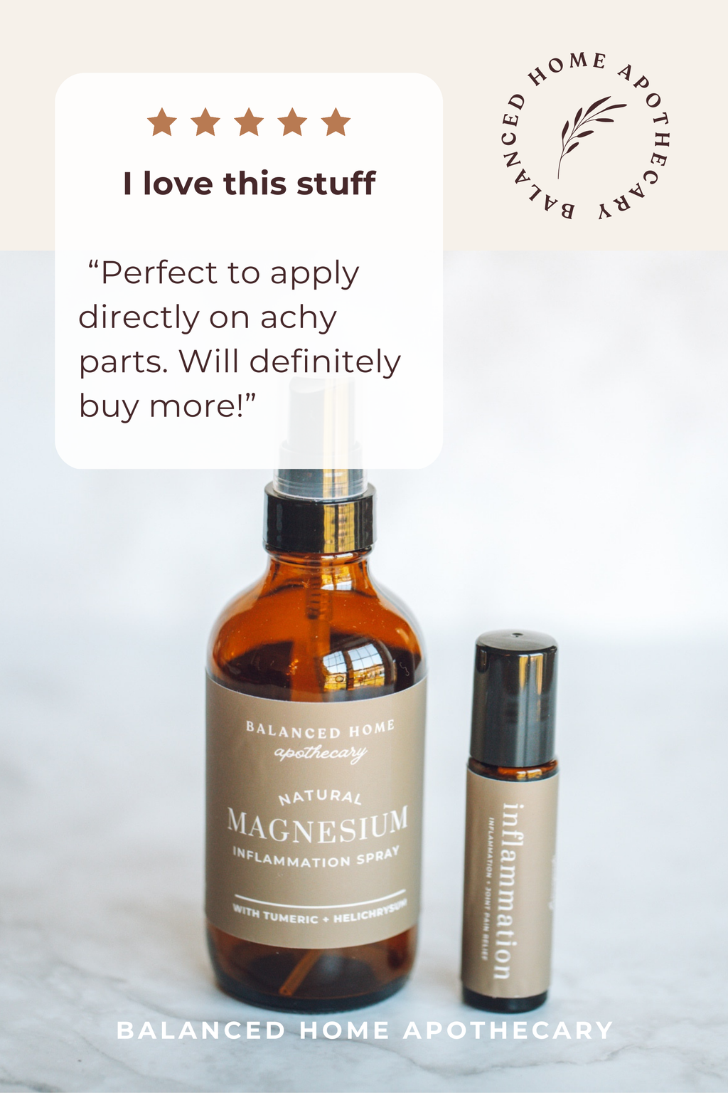 Inflammation Essential Oil Rollerball | Warming, Comfort-Focused Body Blend