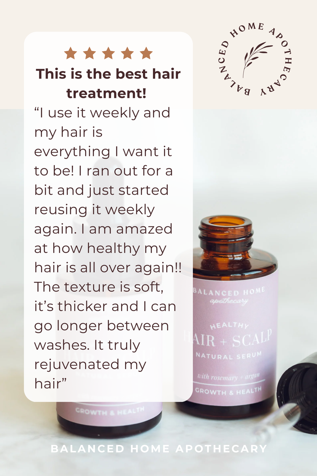 Hair + Scalp Serum | Rosemary • Castor • Argan • Coconut • Lavender • Tea Tree