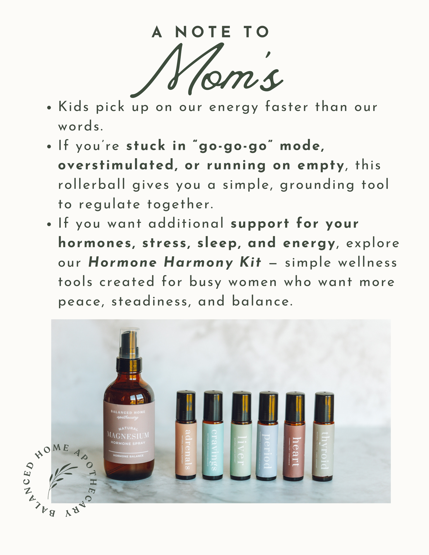 Adrenals Essential Oil Rollerball - Natural Nervous System Support for the 4pm Meltdown (Kid-Safe Essential Oil Blend)