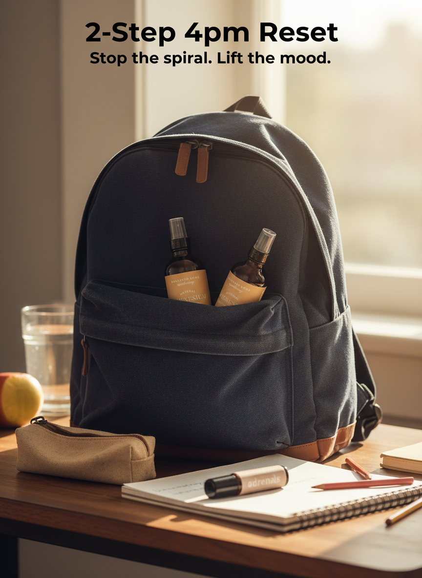 Adrenals Essential Oil Rollerball - Natural Nervous System Support for the 4pm Meltdown (Kid-Safe Essential Oil Blend)