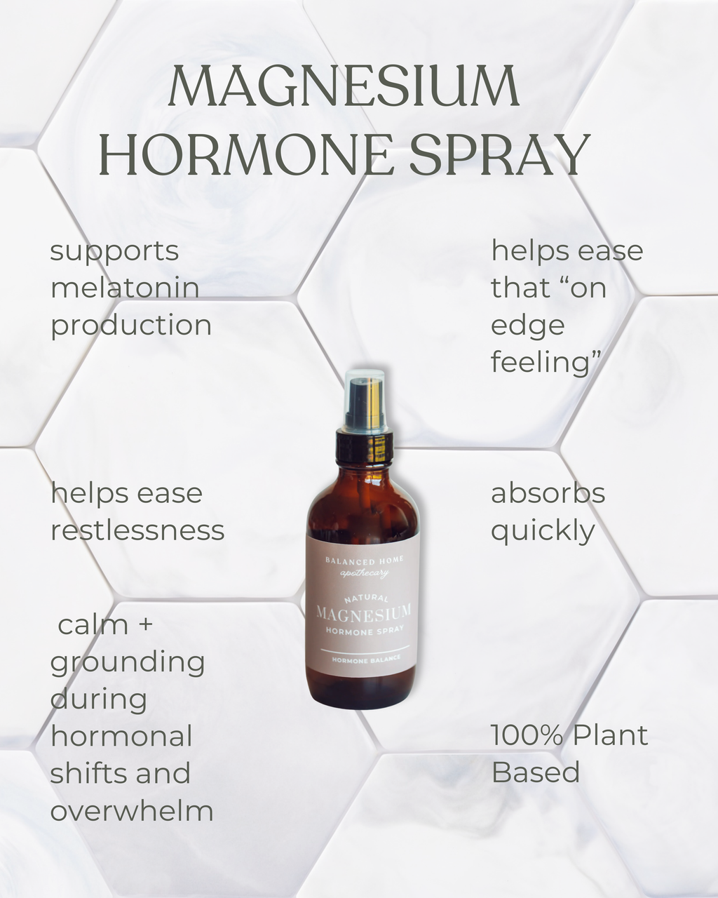 Hormones Magnesium Spray — Daily Nervous System + Hormone Support (Magnesium)