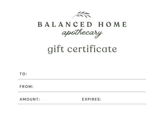 Balanced Home Apothecary Gift Card