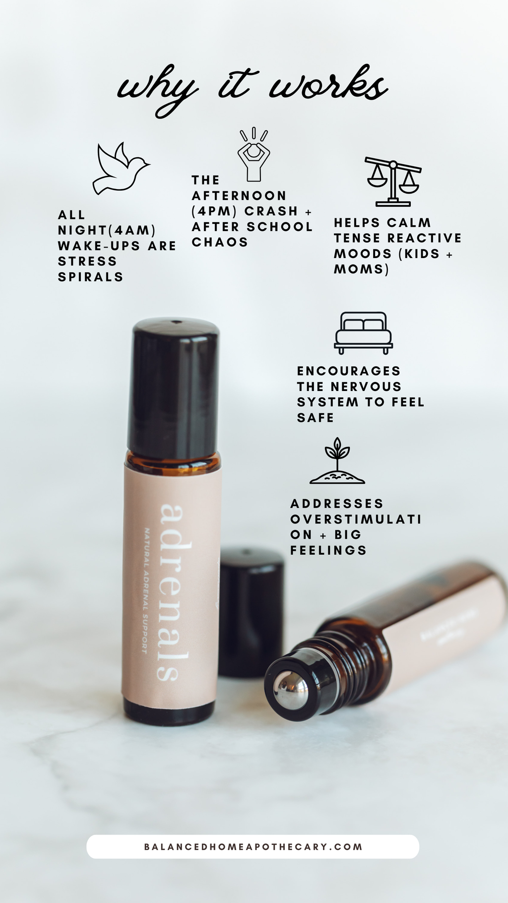 Adrenals Essential Oil Rollerball | 4PM Meltdown Support for Kids