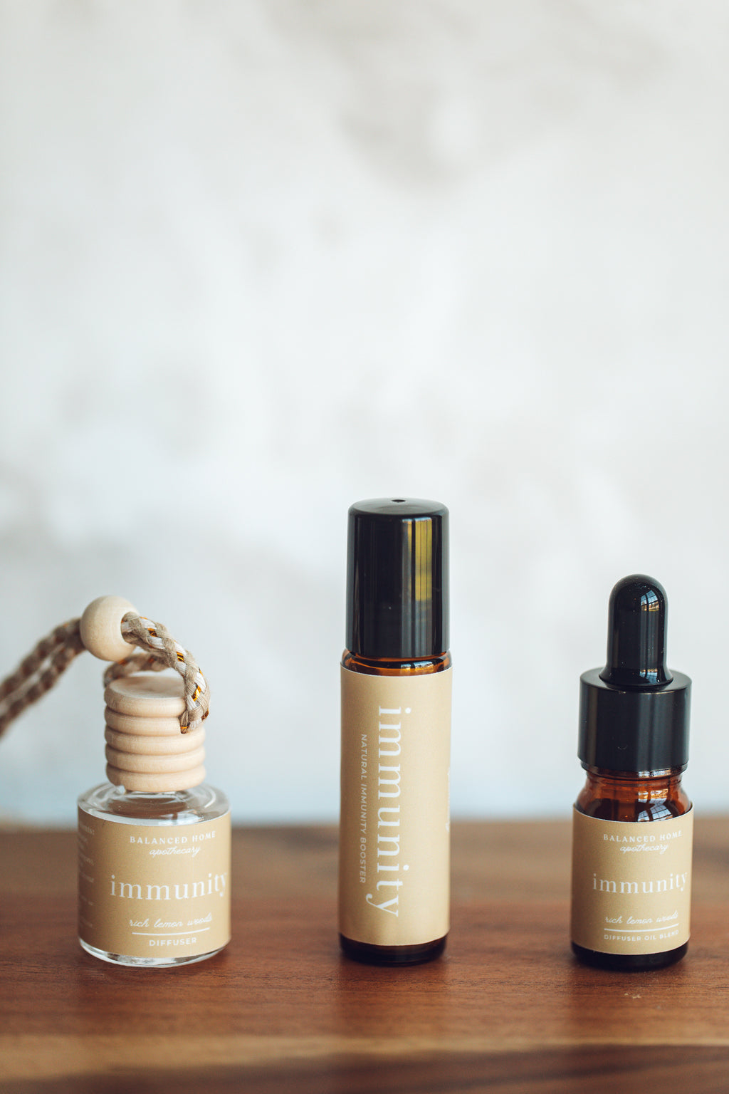Immunity Essential Oil Collection – Aromatherapy Roller & Diffuser
