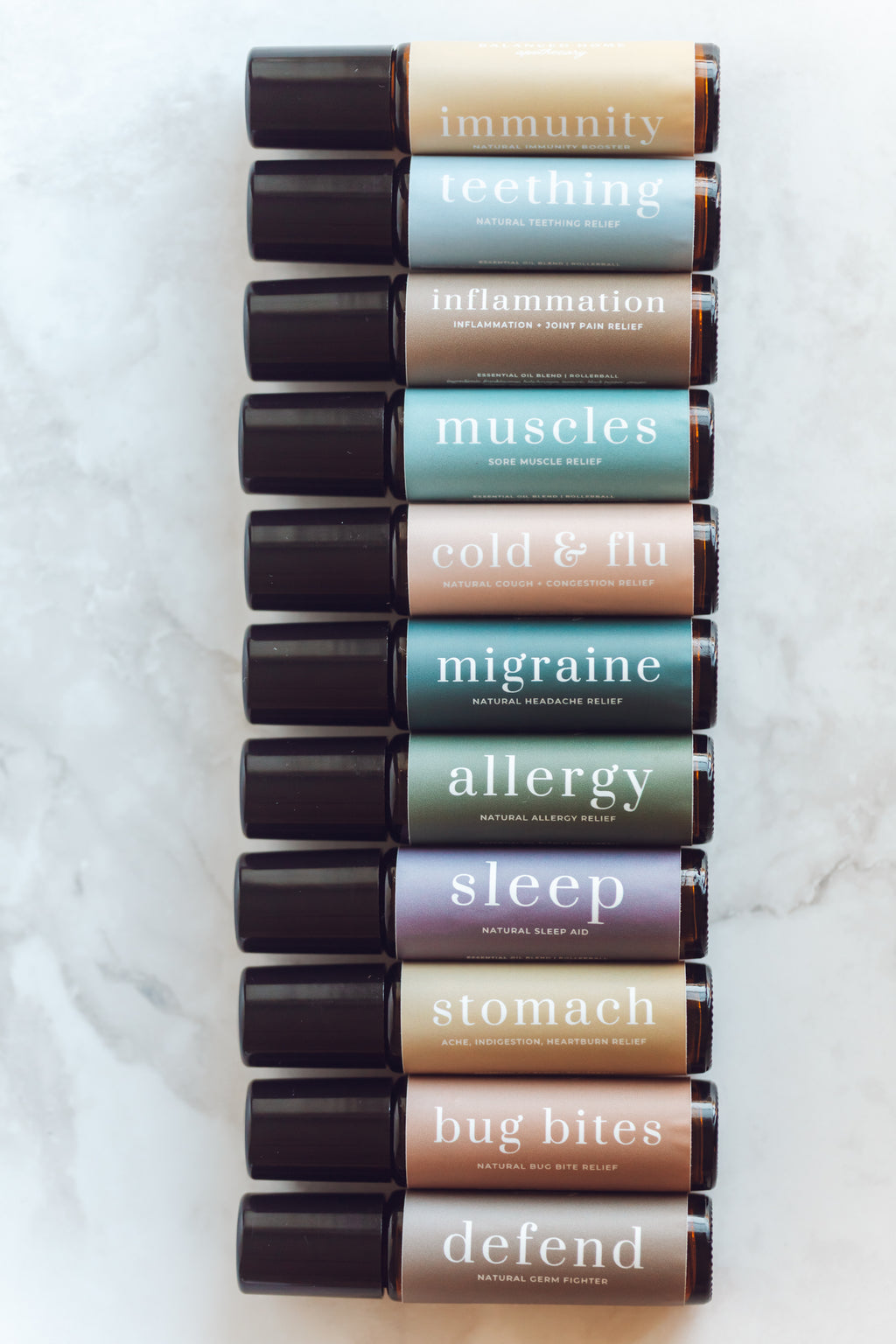 Cold + Flu Essential Oil Rollerball Seasonal Comfort Aromatherapy Blend with Magnesium