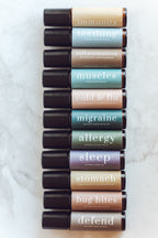 Cold + Flu Essential Oil Rollerball Seasonal Comfort Aromatherapy Blend with Magnesium