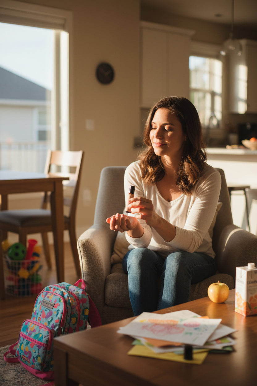 Adrenals Essential Oil Rollerball - Natural Nervous System Support for the 4pm Meltdown (Kid-Safe Essential Oil Blend)