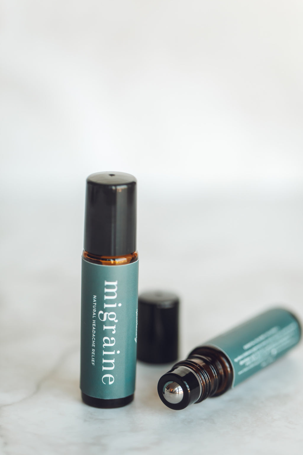 Migraine Aromatherapy Rollerball with Peppermint, Frankincense, Lavender & Magnesium Oil