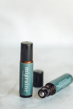 Migraine Aromatherapy Rollerball with Peppermint, Frankincense, Lavender & Magnesium Oil